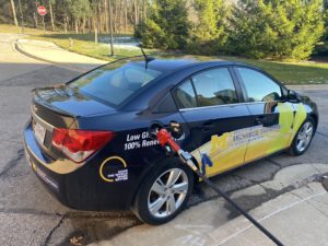Chevy cruze with Mechanical Engineering wrap